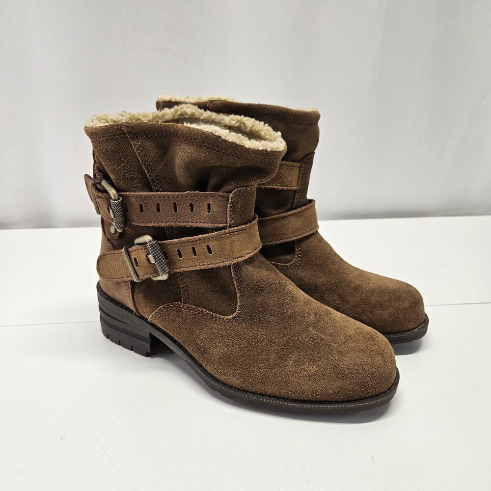 Caterpillar CAT Women's Jory Combat Boots Brown Suede Leather US Size 9 Utility